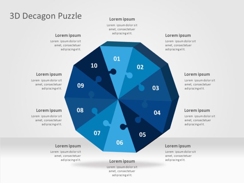 Decagon Powerpoint Template Slideuplift