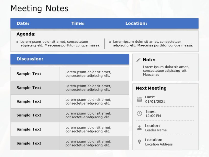 Free Minutes Meeting Powerpoint Templates Slides Slideuplift