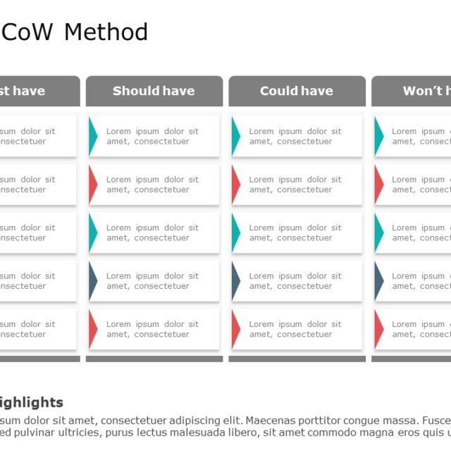 Moscow Method Powerpoint Template