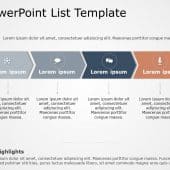 4 Step Chevron Diagram PowerPoint Template