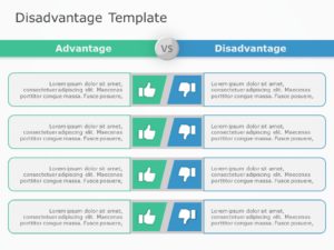 Advantage Disadvantage PowerPoint Template | SlideUpLift