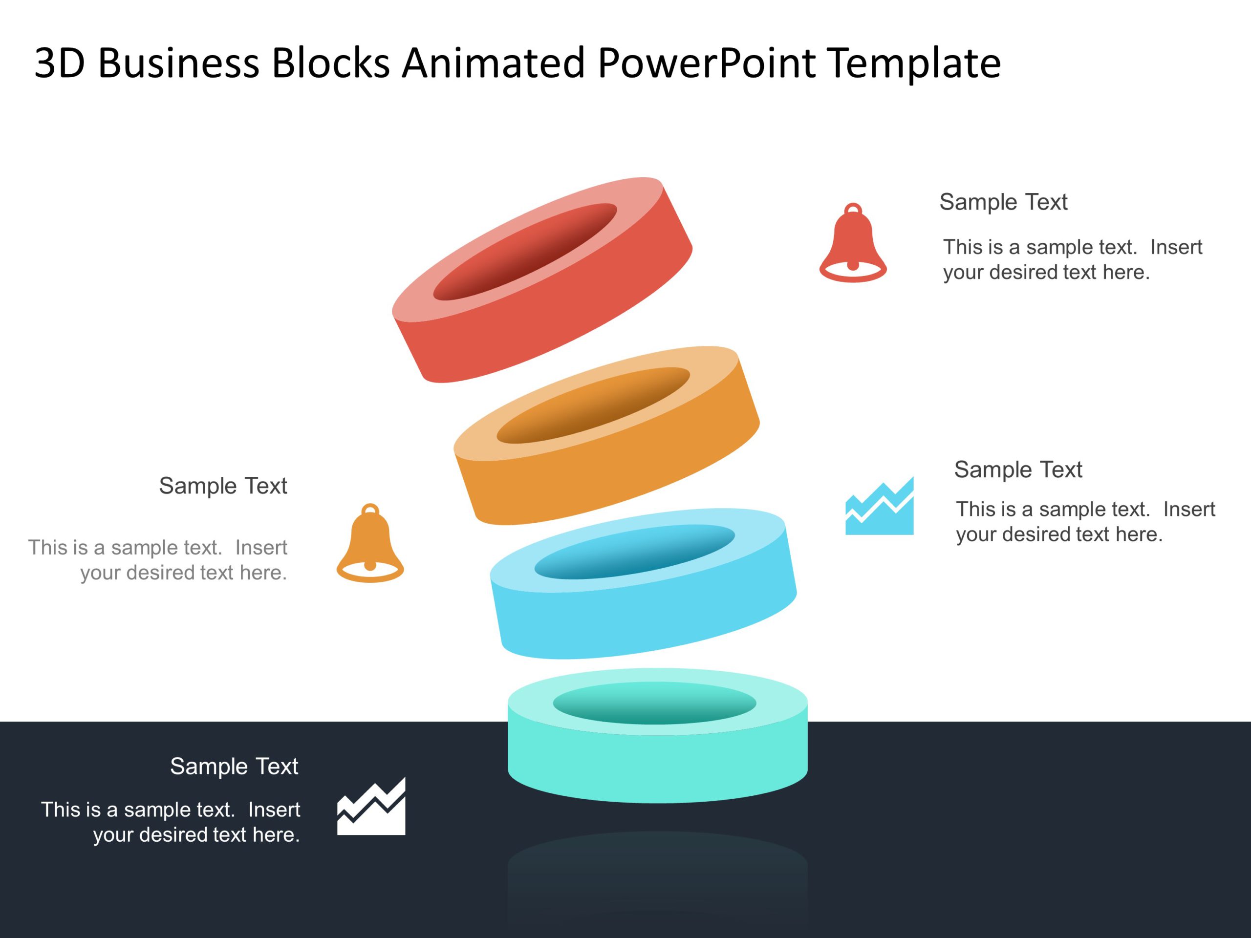Animated 3D Blocks PowerPoint Template & Google Slides Theme