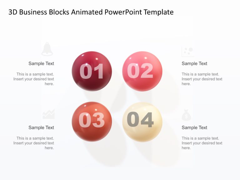 Animated 3D Spheres PowerPoint Template & Google Slides Theme