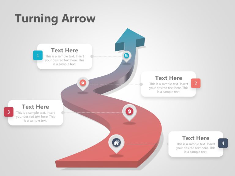 Arrow Roadmap PowerPoint Template & Google Slides Theme