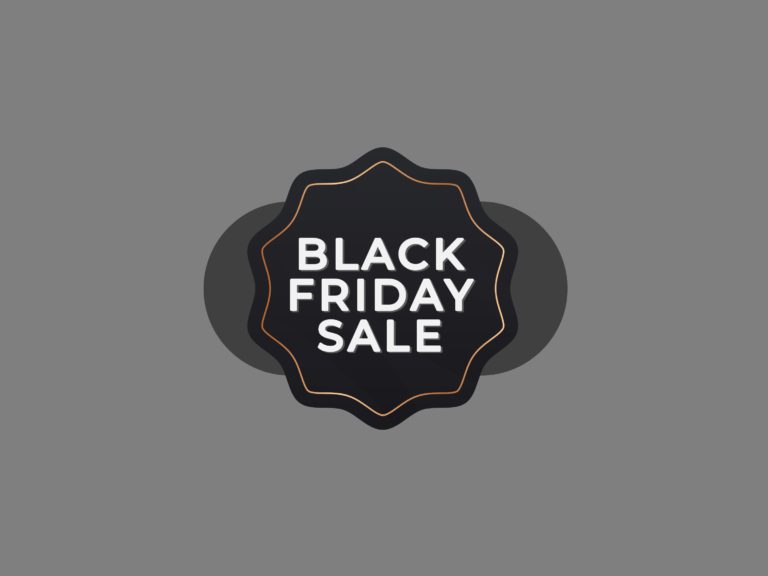 Black Friday Sale Banner PowerPoint Template & Google Slides Theme