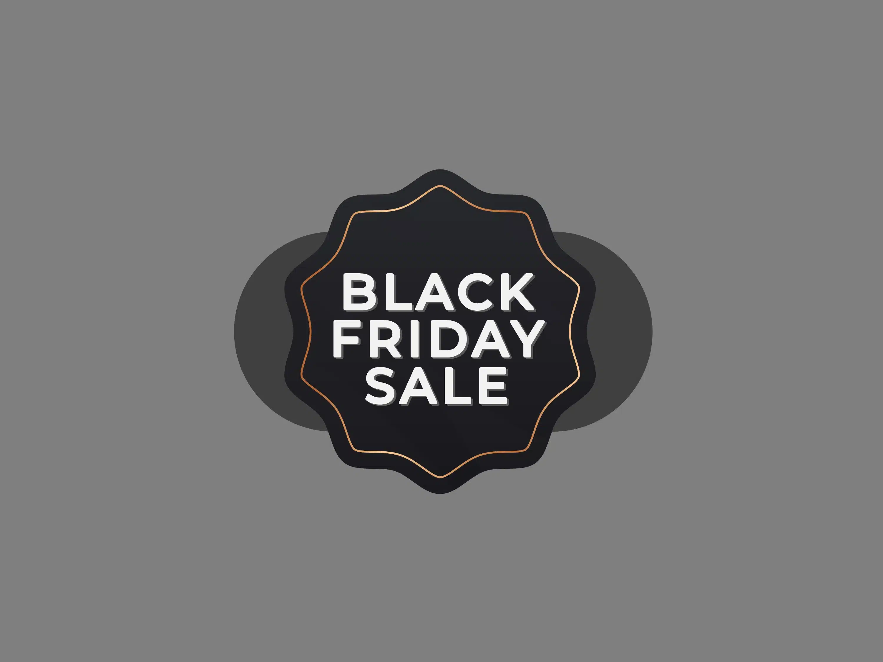 Black Friday Sale Banner PowerPoint Template & Google Slides Theme