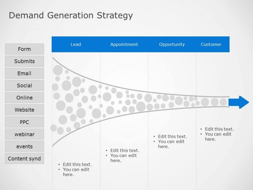 Demand Generation Marketing Funnel PowerPoint Template