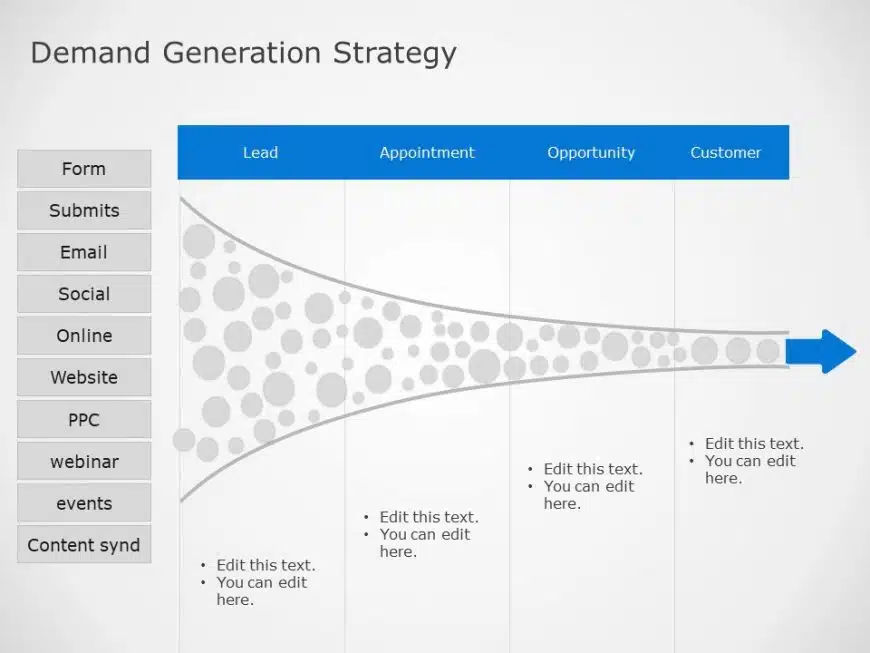 Demand Generation Marketing Funnel PowerPoint Template