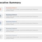 Executive Summary Slides 5 Steps PowerPoint Template & Google Slides Theme