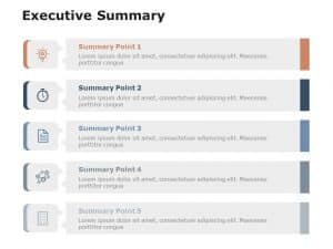 Executive Summary Slide 6 Points PowerPoint Template | SlideUpLift