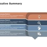 Executive Summary Asks Five Point PowerPoint Template