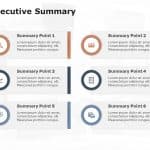 Executive Summary Slide 6 Points PowerPoint Template & Google Slides Theme