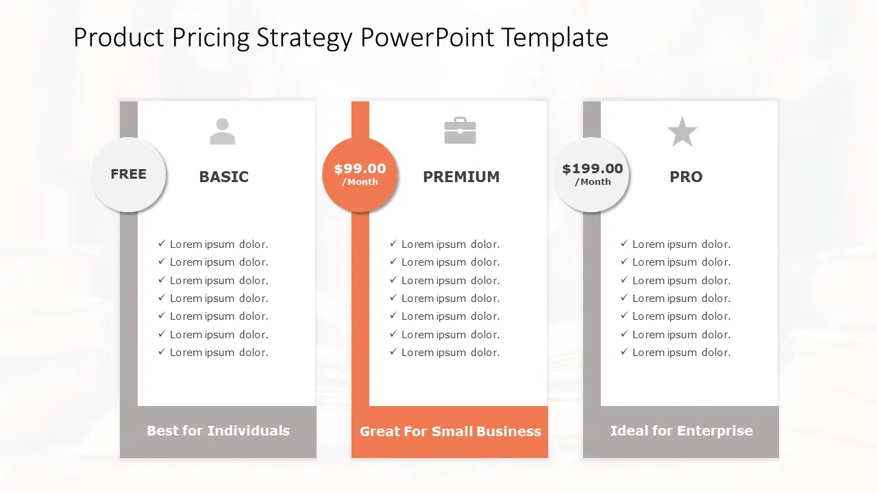 Product Pricing Strategy PowerPoint Template & Google Slides Theme