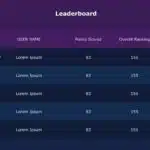 Sales Team Leaderboard PowerPoint Template & Google Slides Theme