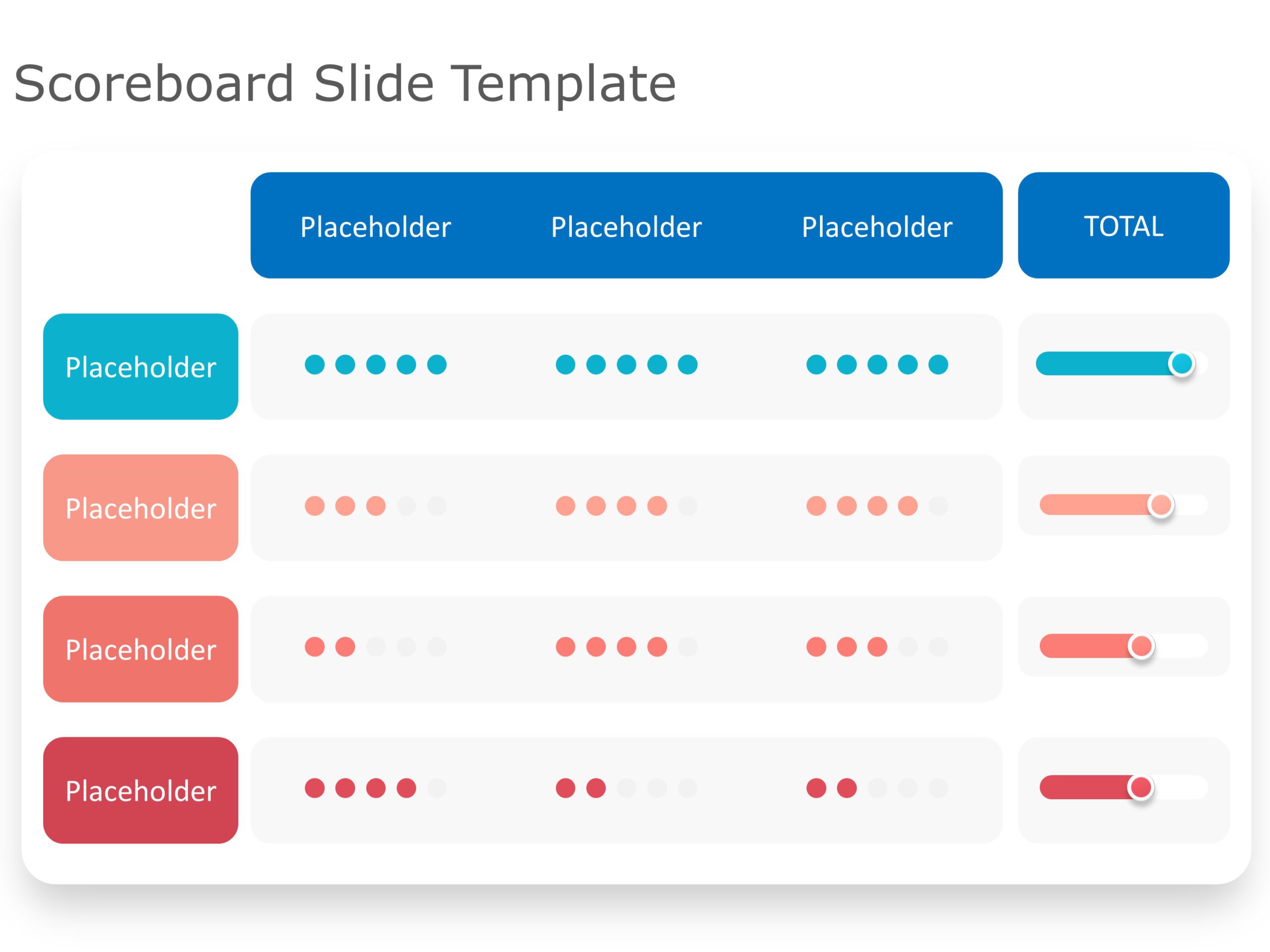 Scoreboard Slide PowerPoint Template & Google Slides Theme