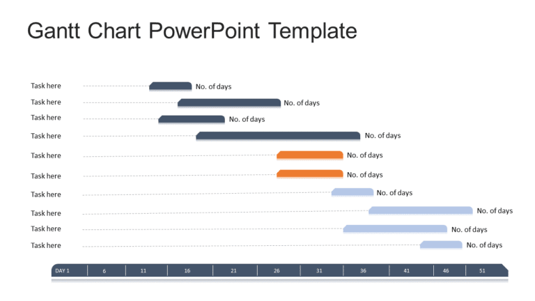 Gantt Chart 13 PowerPoint Template & Google Slides Theme
