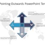 4 Arrows Pointing Outwards PowerPoint Template & Google Slides Theme
