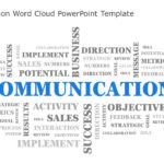 Communication Word Cloud PowerPoint Template & Google Slides Theme