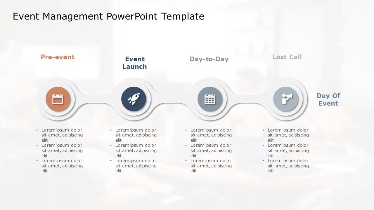 Event Management PowerPoint Template & Google Slides Theme