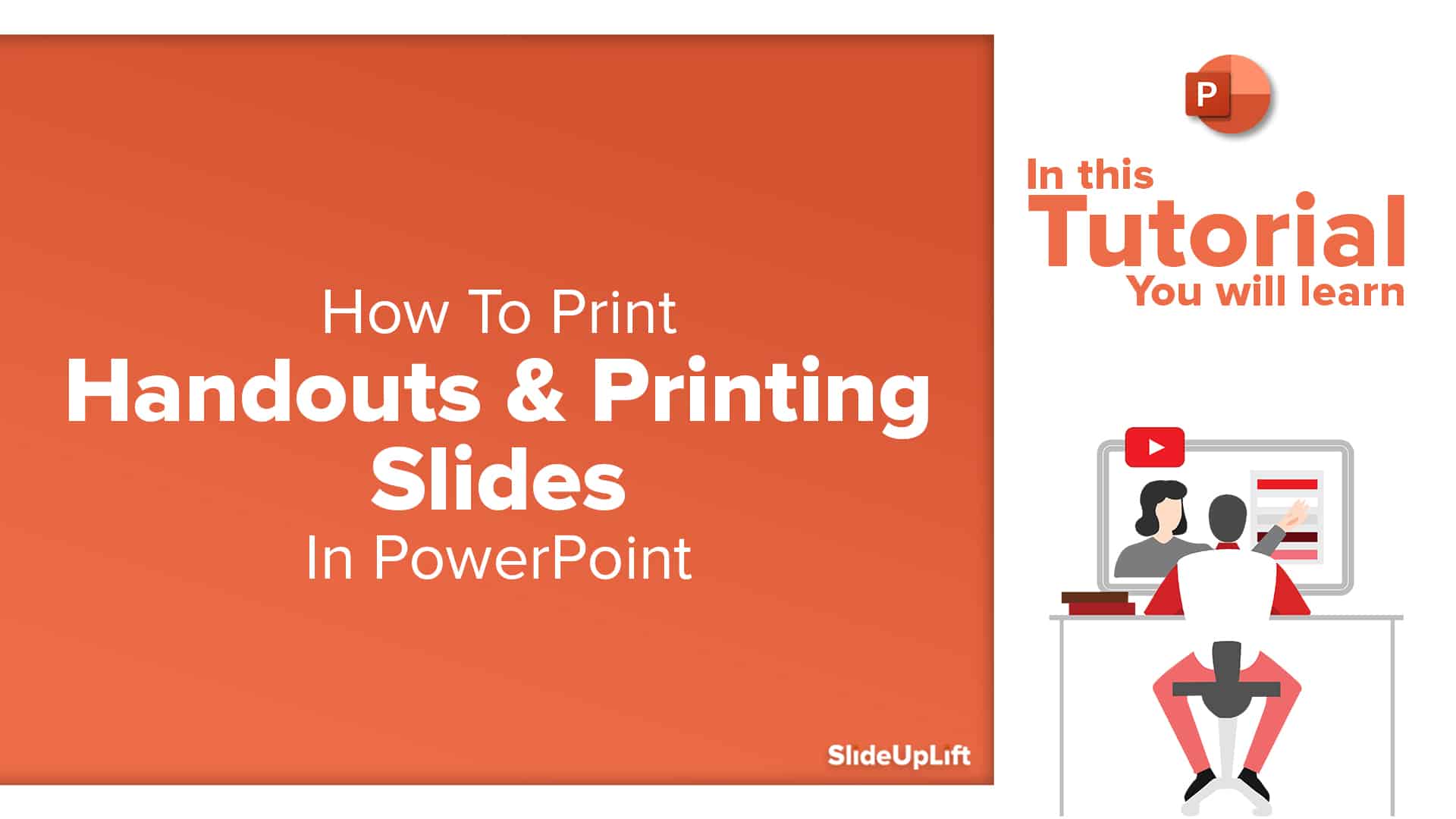 set your presentation to print 4 handouts