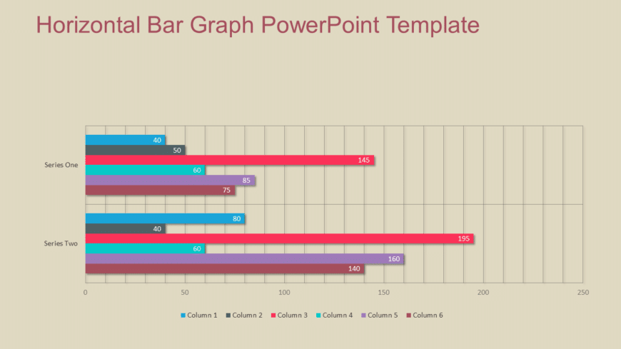 Horizontal Bar Graph PowerPoint Template