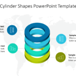 Infographic Cylinder Shapes PowerPoint Template & Google Slides Theme