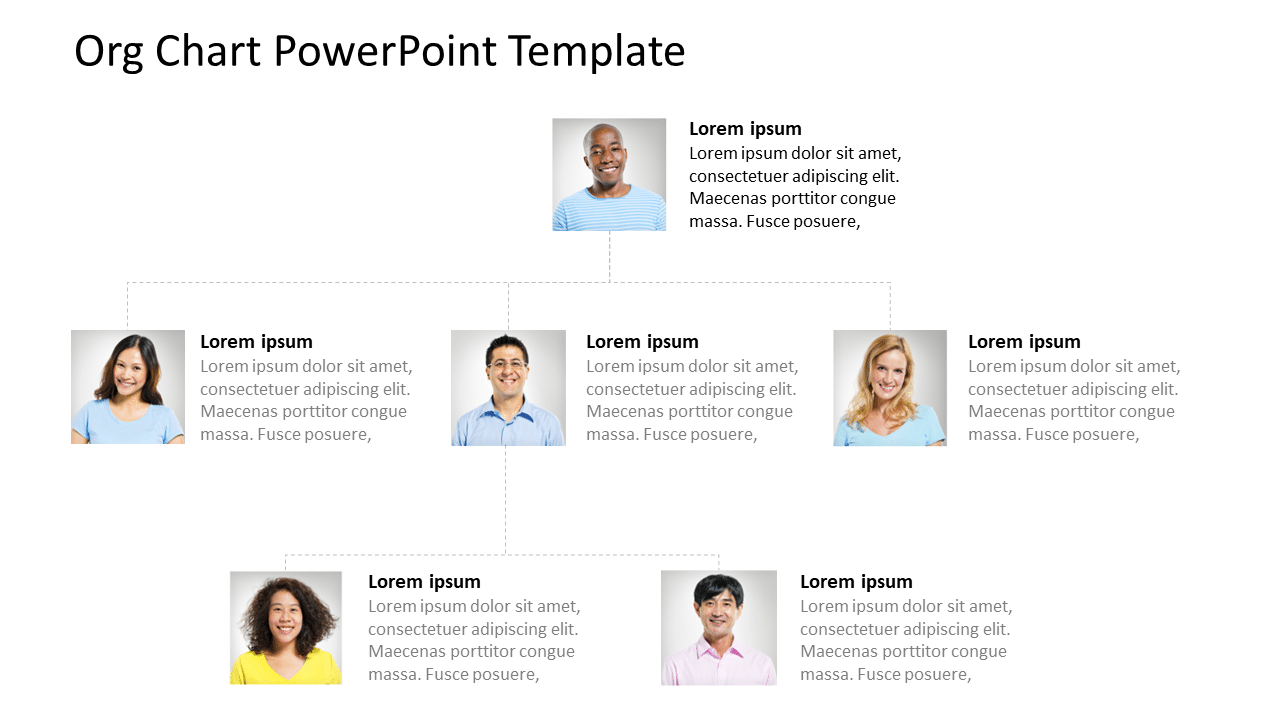 Org Chart 1 PowerPoint Template & Google Slides Theme
