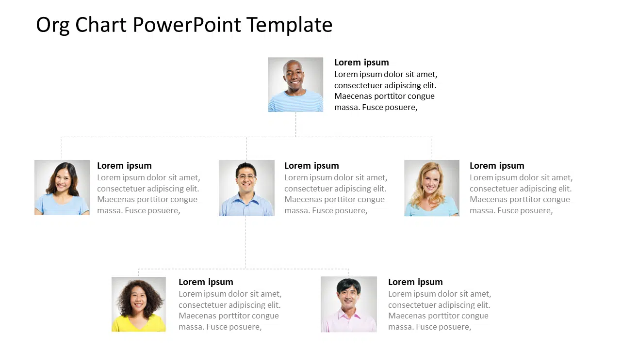 Org Chart PowerPoint Template 1 & Google Slides Theme