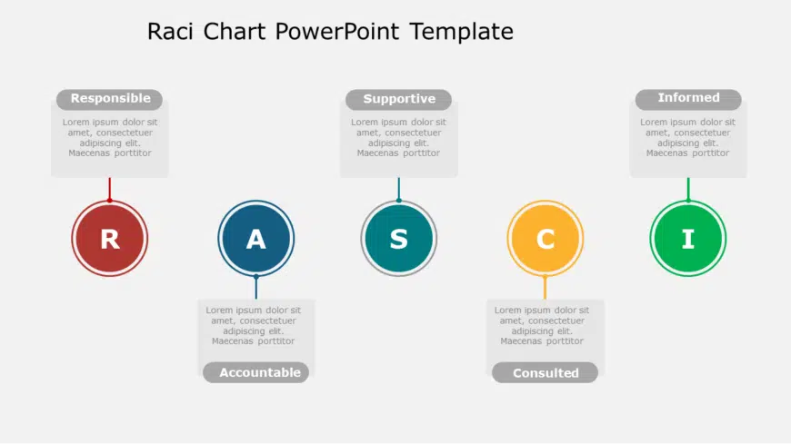 RACI Chart 12 PowerPoint Template