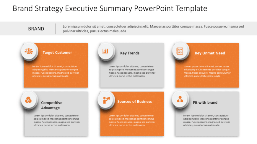 Brand Strategy Executive Summary PowerPoint Template