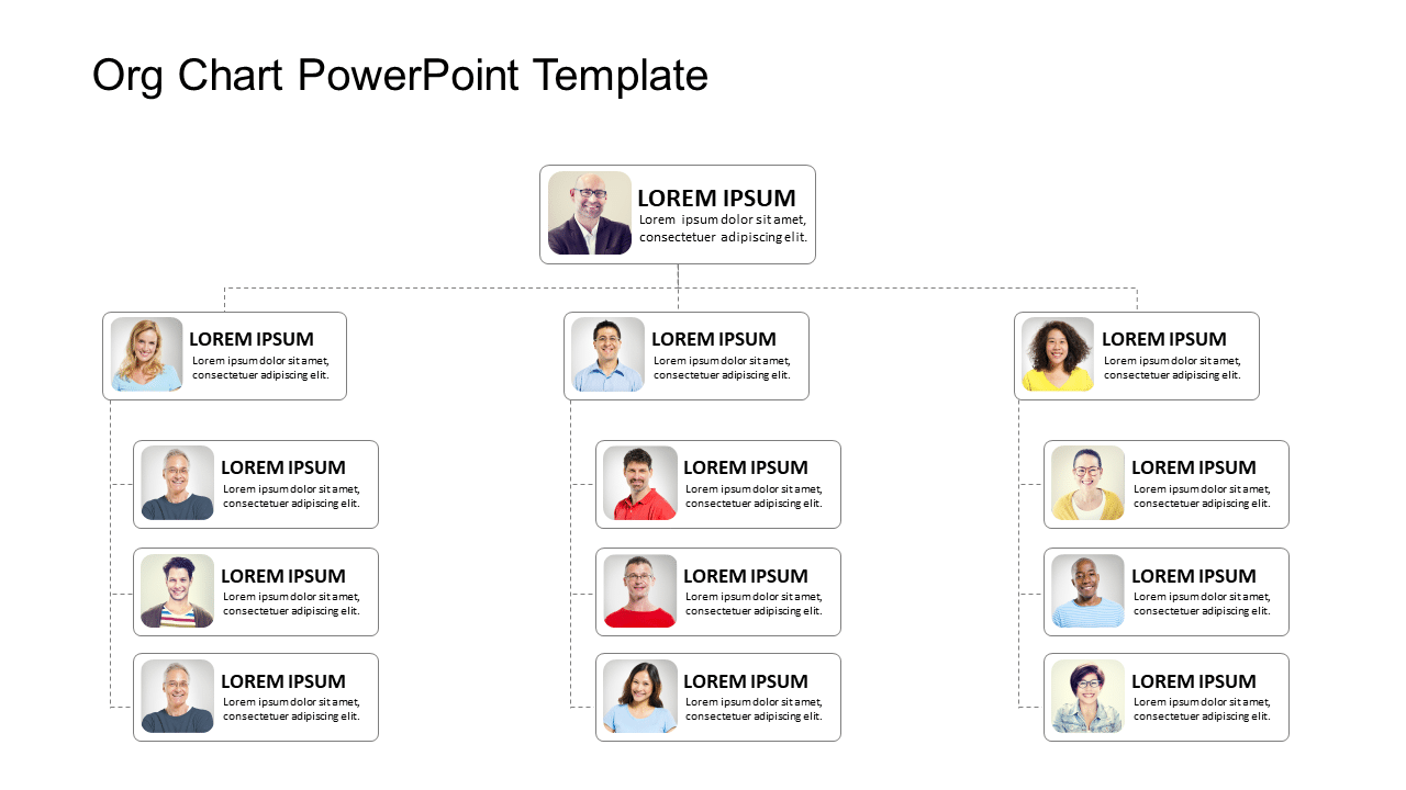 Org Chart 14 PowerPoint Template & Google Slides Theme