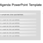 Agenda 4 PowerPoint Template & Google Slides Theme