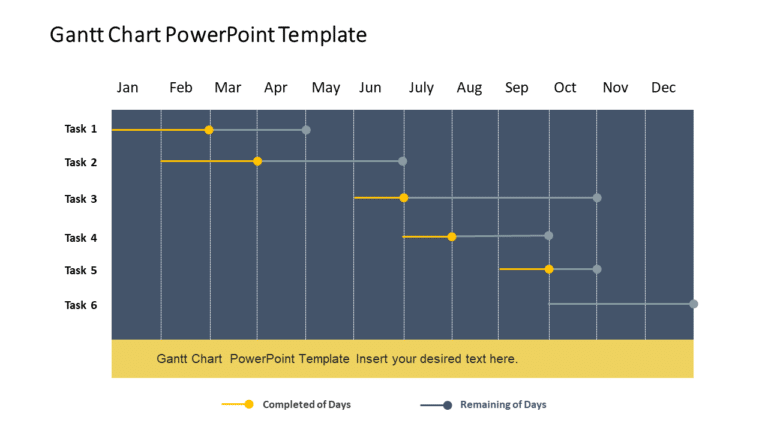 Gantt Chart PowerPoint Template 1 & Google Slides Theme