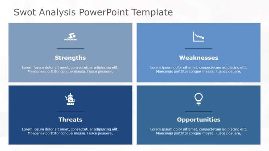 SWOT Analysis 122 PowerPoint Template