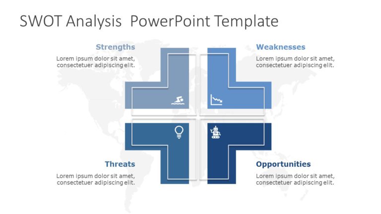 SWOT Analysis 130 PowerPoint Template & Google Slides Theme