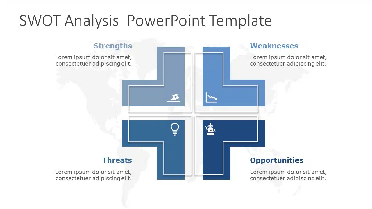 SWOT Analysis 130 PowerPoint Template & Google Slides Theme