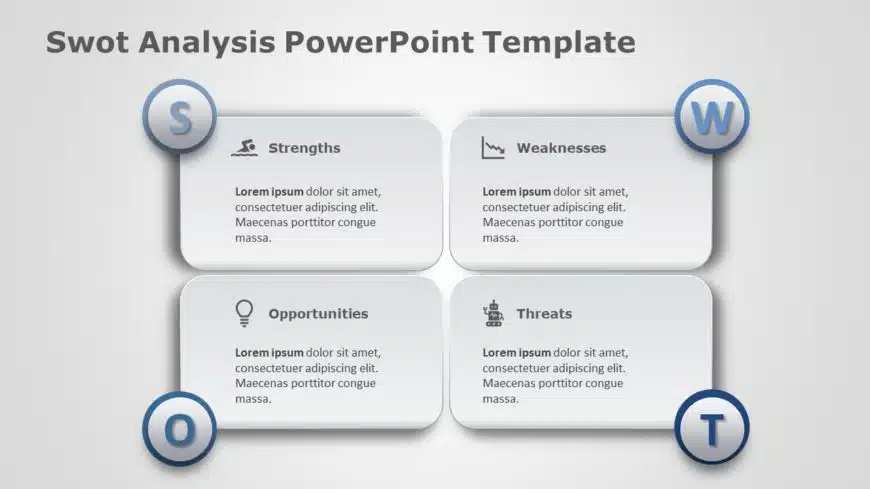 SWOT Analysis 131 PowerPoint Template