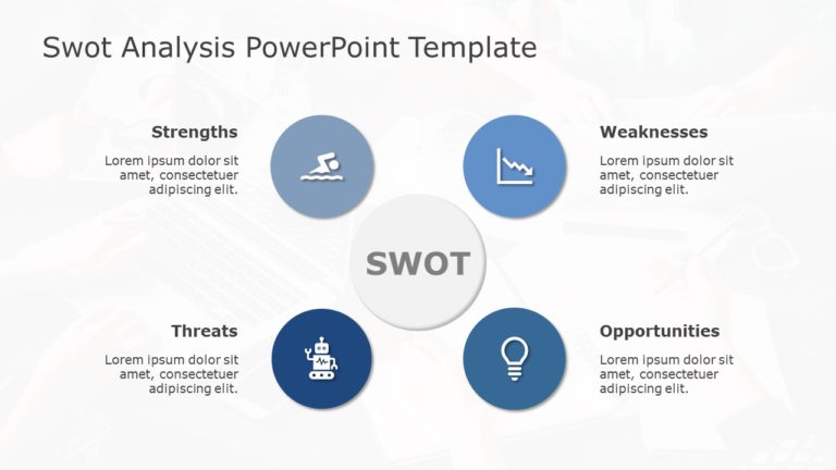 SWOT Analysis 133 PowerPoint Template & Google Slides Theme