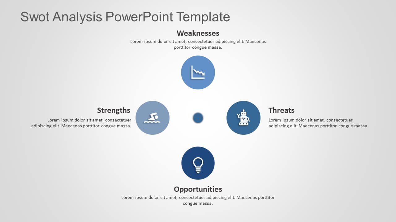 SWOT Analysis 100 PowerPoint Template & Google Slides Theme