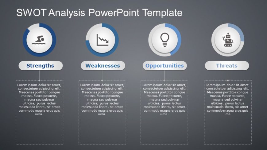 SWOT Analysis 119 PowerPoint Template