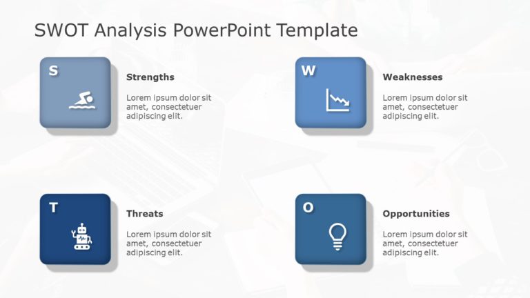 SWOT Analysis 121 PowerPoint Template & Google Slides Theme