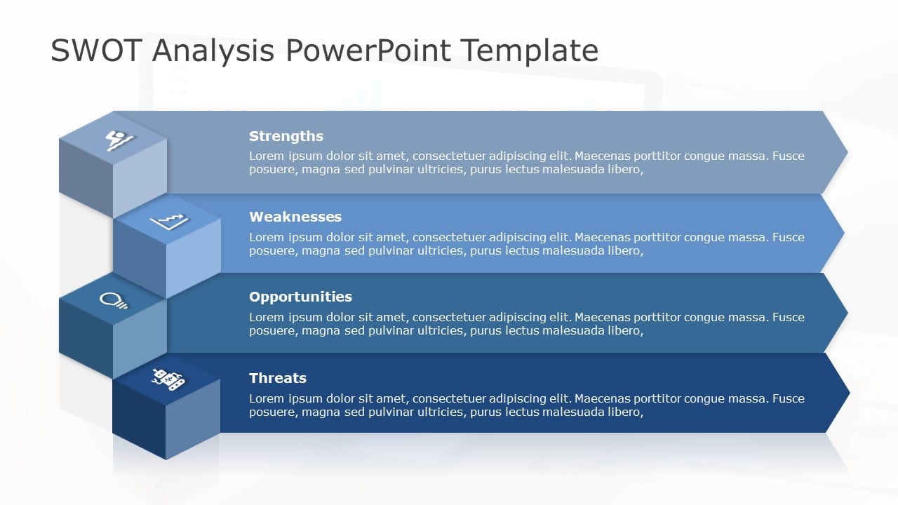 SWOT Analysis 126 PowerPoint Template & Google Slides Theme