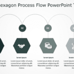 4 Steps Hexagon Process Flow PowerPoint Template & Google Slides Theme