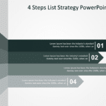 4 Steps List Strategy PowerPoint Template & Google Slides Theme