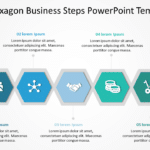 5 Steps Hexagon Business Steps PowerPoint Template & Google Slides Theme