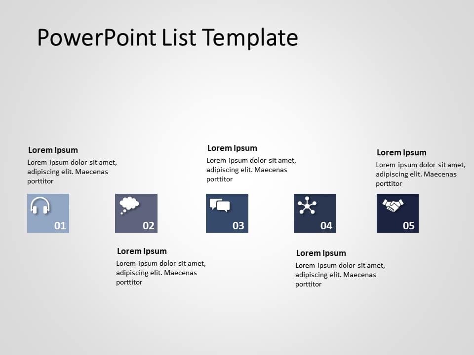 5 Steps Business Steps 1 PowerPoint Template