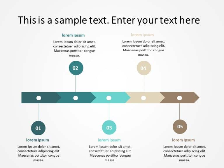 5 Steps Process flow PowerPoint Template & Google Slides Theme