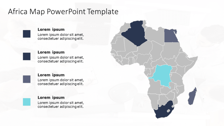 Africa Map 6 PowerPoint Template & Google Slides Theme