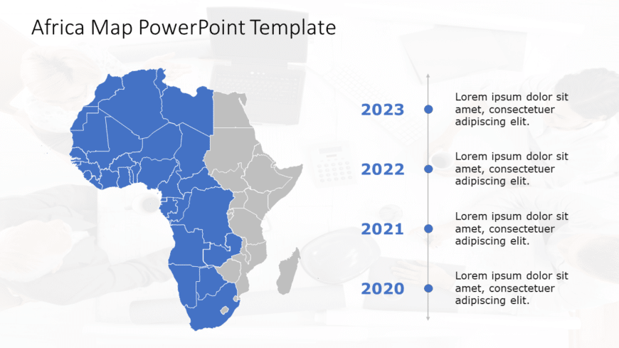 Africa Map 7 PowerPoint Template