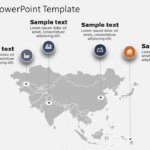 Asia Map 4 PowerPoint Template & Google Slides Theme